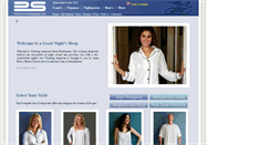 Desktop Screenshot of nightsweatssleepwear.com